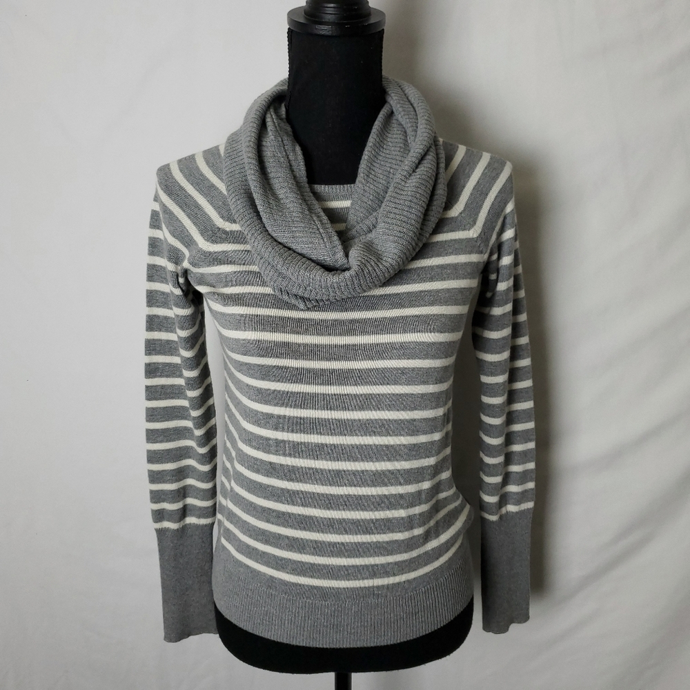 Anthropologie Change of the Moon Stripe Scarf Sweater Size XS